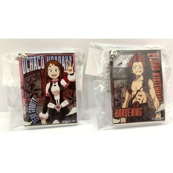 My Hero Academia Keychain Set of 2 Ochaco Uraraka and Eijiro Kirishima - Picture 1 of 1
